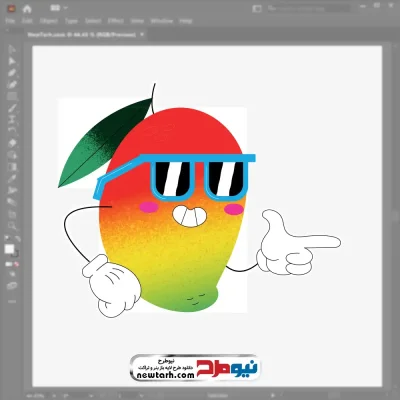 وکتور انبه کارتونی با فرمت eps