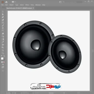 فایل وکتور بلندگو با فرمت eps