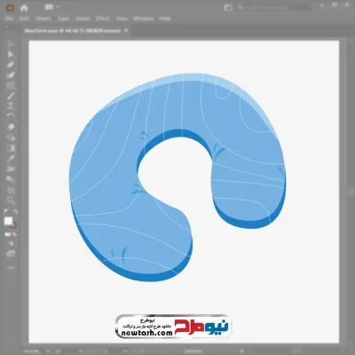 فایل وکتور بالش گردن با فرمت eps
