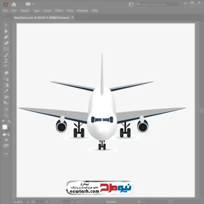 فایل وکتور هواپیما با فرمت eps