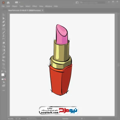 فایل وکتوری رژ لب با فرمت eps