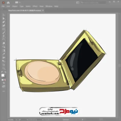 فایل وکتوری کرم پودر با فرمت eps