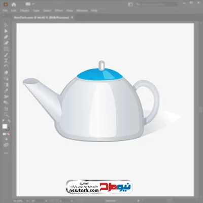 فایل وکتور قوری با فرمت eps