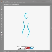 وکتور خطوط به شکل بدن خانم