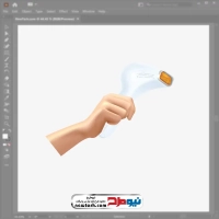 فایل وکتوری هندپیس دستگاه لیزر در دست
