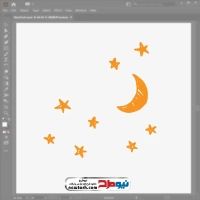 فایل وکتور ماه و ستاره