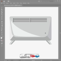 فایل وکتوری بخاری برقی پنلی