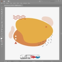 وکتور انتزاعی کادر برای متن و عنوان