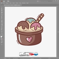 فایل تصویر وکتوری بستنی اسکوپی