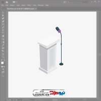 فایل وکتوری میز سخنرانی و تریبون