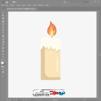 دانلود وکتور شمع روشن