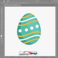 فایل وکتور تخم مرغ رنگی