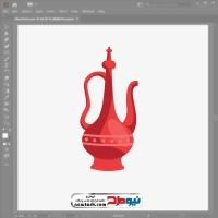 فایل وکتوری کوزه سفالی عربی