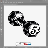 فایل وکتوری دمبل 5 کیلویی