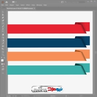 وکتور برچسب روبان برای متن