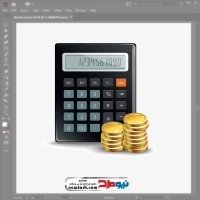 فایل وکتوری ماشین حساب و سکه