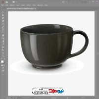 تصویر وکتوری فنجان سرامیکی مشکی