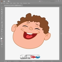 وکتور صورتک پسر بچه تپل