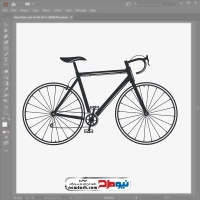 فایل وکتور دوچرخه دنده ای