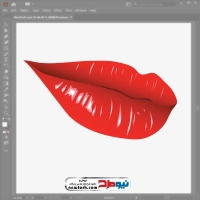 فایل وکتوری لب قرمز