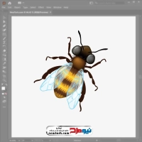 فایل eps زنبور عسل