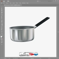 فایل وکتوری ظرف شیر جوش استیل