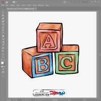 فایل وکتوری بلوک ساختمانی اسباب بازی