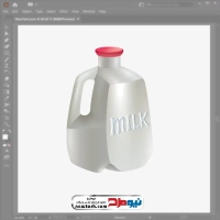 فایل وکتوری گالن پلاستیکی شیر