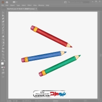 فایل وکتوری مداد رنگی