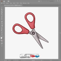 فایل وکتوری قیچی کاغذ