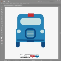 فایل وکتور ماشین از نمای روبرو