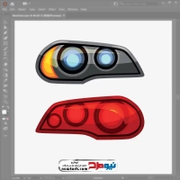 فایل وکتور چراغ ماشین