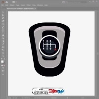 فایل وکتور دنده ماشین از نمای بالا