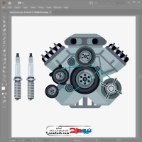 فایل وکتوری موتور ماشین