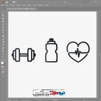 فایل وکتوری آیکون تناسب اندام