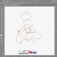 فایل وکتور سرآشپز در حال چشیدن غذا