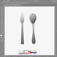 تصویر وکتوری قاشق و چنگال