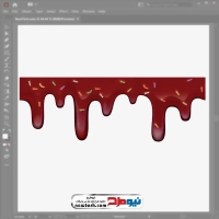 تصویر وکتوری شکلات در حال آب شدن