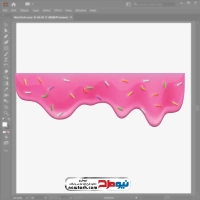 فایل eps کرم توت فرنگی با دراژه