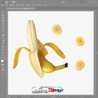 فایل وکتوری موز پوست کنده