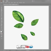 فایل eps برگ سبز