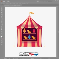 فایل وکتور کلبه شانسی شهربازی