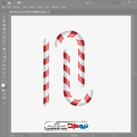 فایل وکتور آبنبات عصایی