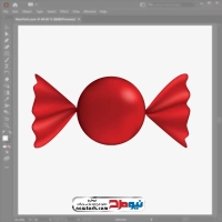 فایل وکتور بسته آب نبات قرمز