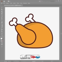 فایل وکتور مرغ بریان