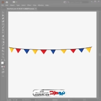 فایل eps وکتور ریسه کاغذ رنگی تولد