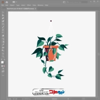 فایل وکتور گلدان آویزان