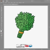 فایل وکتوری دسته سبزی جعفری