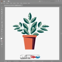 فایل eps گیاه گلدانی