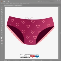 فایل وکتور لباس زیر زنانه